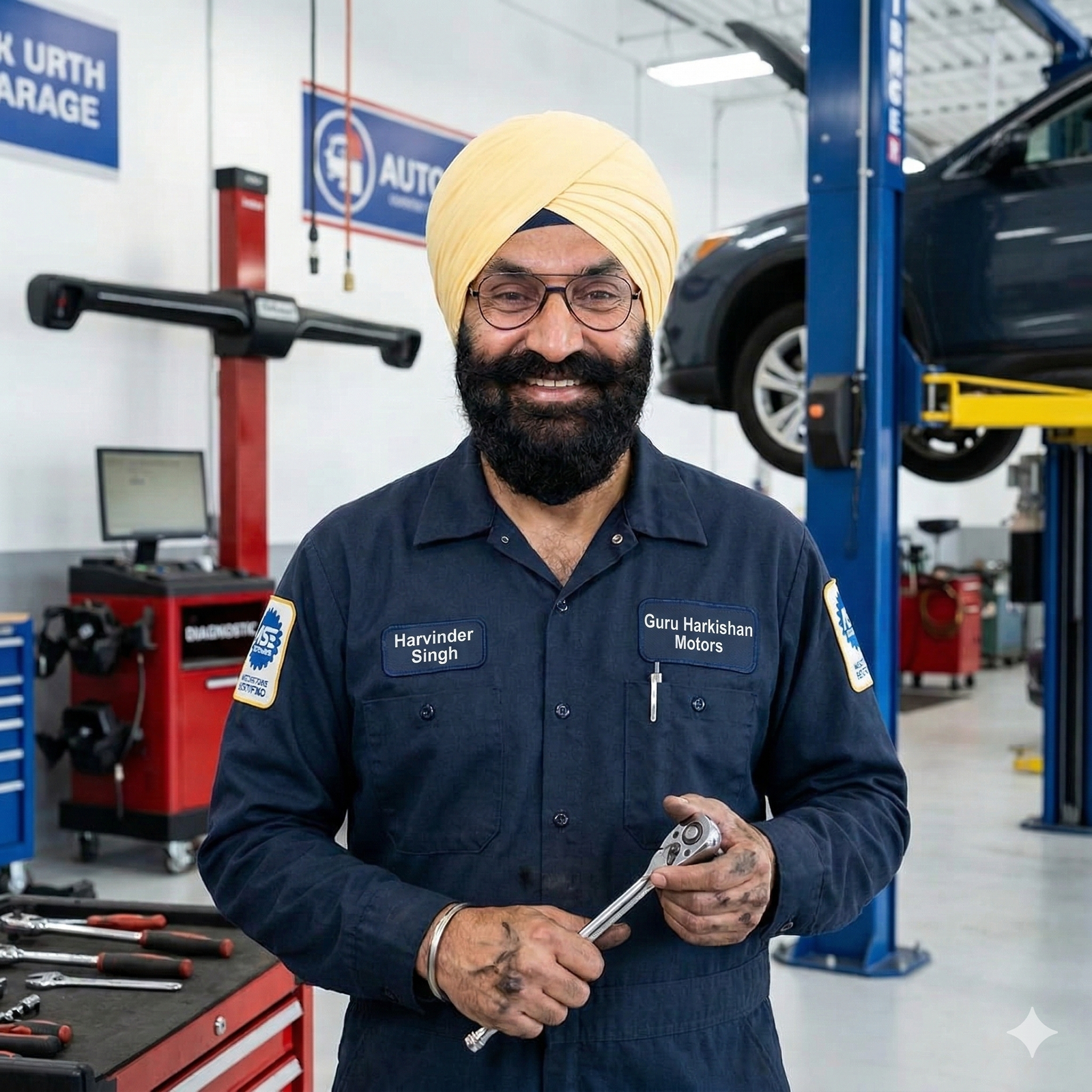 Guru Harkishan Motors workshop mechanics - Delhi